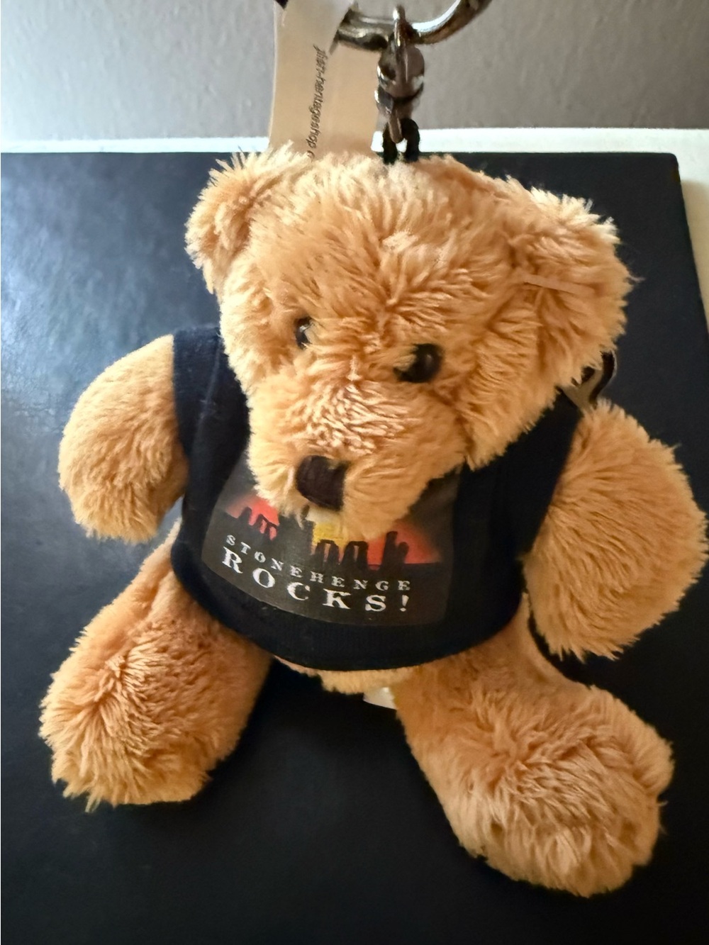 Stonehenge Plush Tan Teddy Bear Keychain -Accessory